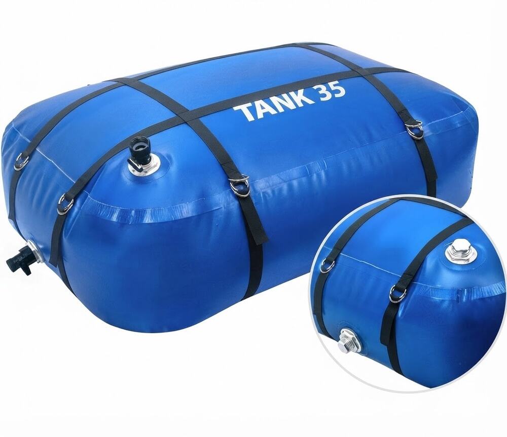 ITRAZ 35 Gallon TPU Water Storage Bladder RV Fresh Water Tank 3/4" GHT
